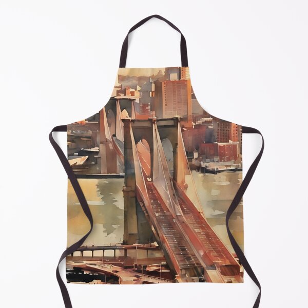 Item preview, Sunrise on the Brooklyn Bridge designed and sold by RCWatercolours.