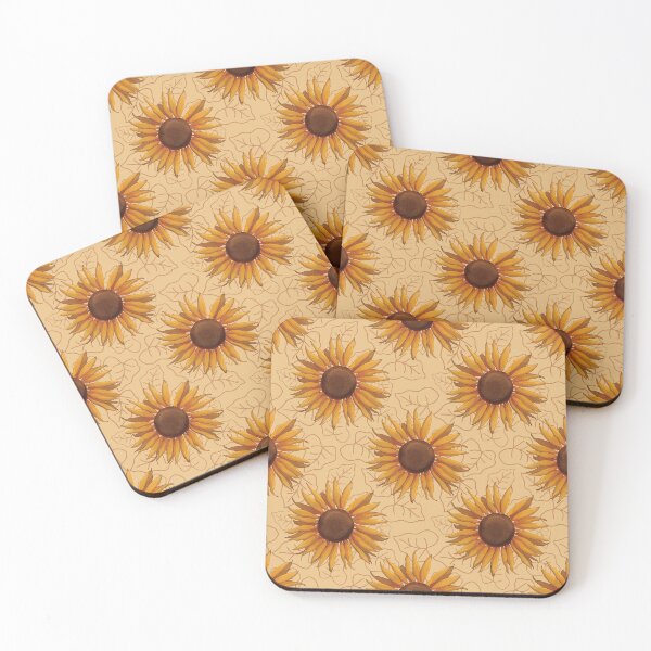 Item preview, Small Sunflower Pattern Wallpaper – Bright Floral Design designed and sold by OhNoNotAgain42.