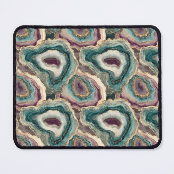 Item preview, Abstract Geode – Gemstone Marble Pattern in Turquoise and Purple designed and sold by Meiersbeste.