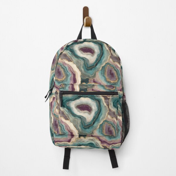 Item preview, Abstract Geode – Gemstone Marble Pattern in Turquoise and Purple designed and sold by Meiersbeste.