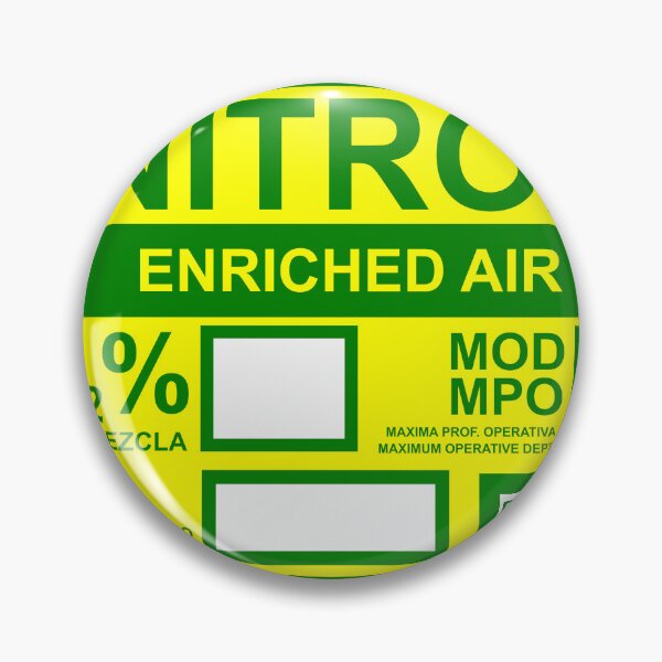 Item preview, Nitrox Diving Tank Sticker designed and sold by veryarticulated.