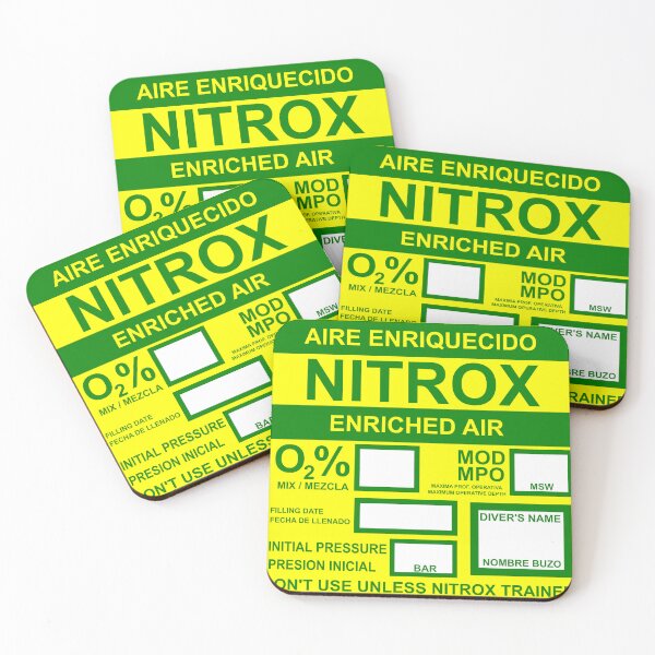 Item preview, Nitrox Diving Tank Sticker designed and sold by veryarticulated.