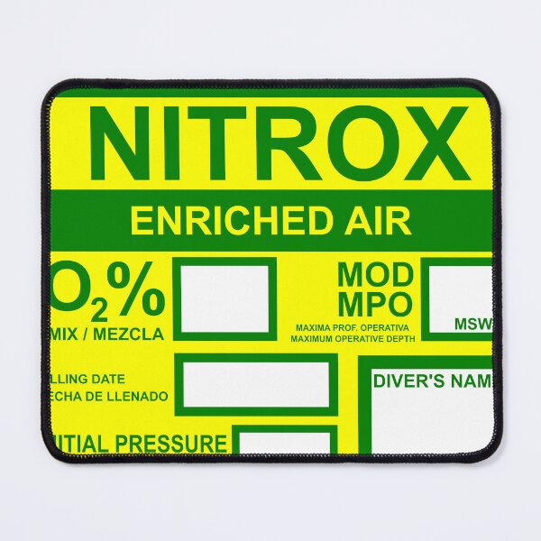 Item preview, Nitrox Diving Tank Sticker designed and sold by veryarticulated.
