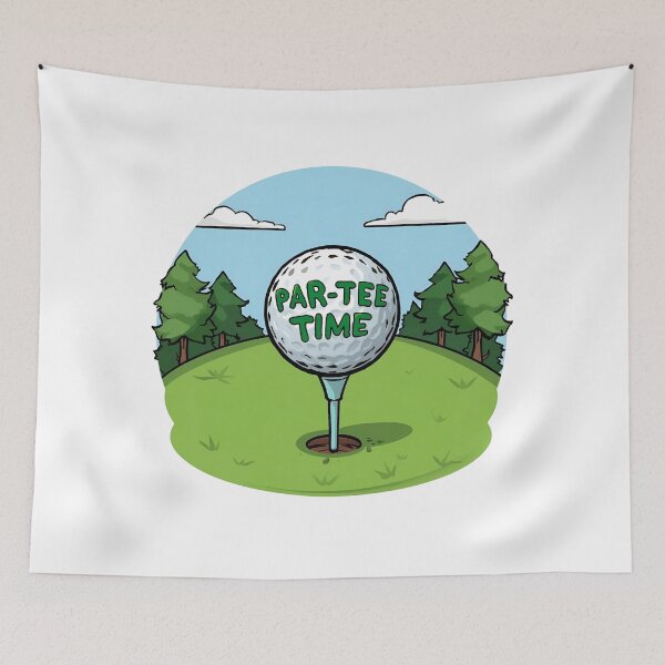 Item preview, Par-Tee Time – Golf ball design for real golfers designed and sold by Artistica1234.