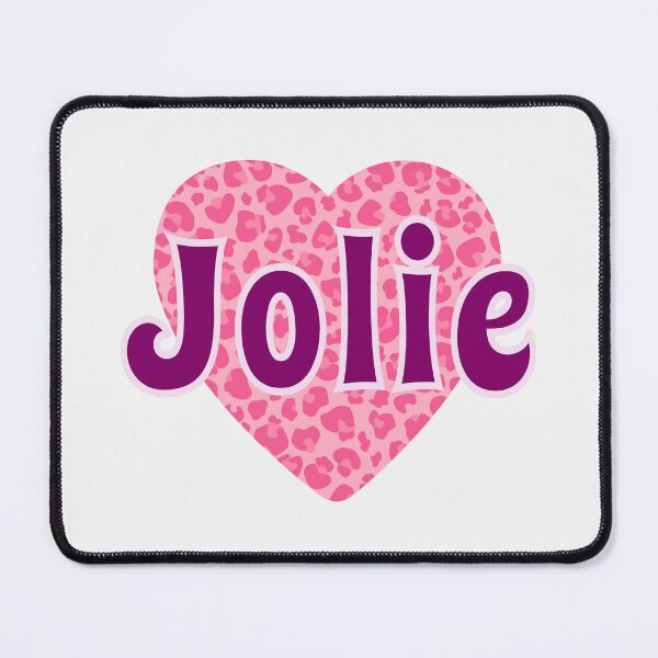 Item preview, Jolie Name Pink Leopard Heart designed and sold by Jeallan Designs.