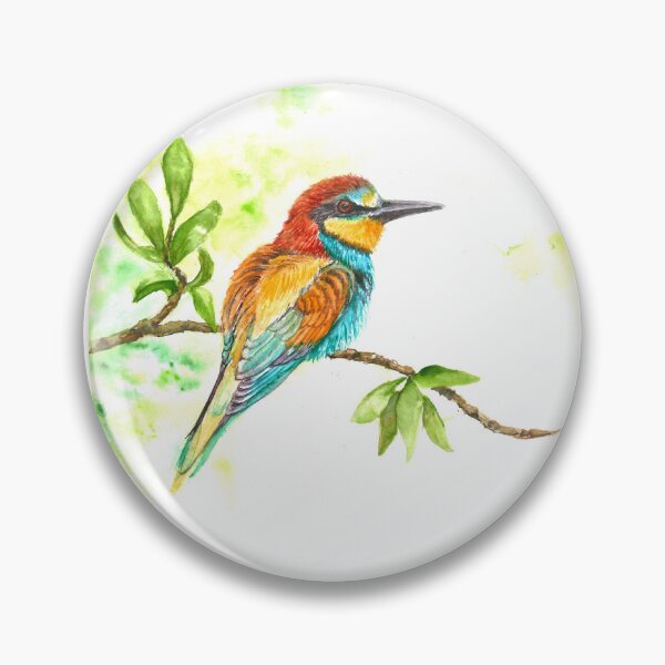 Item preview, Watercolor Bee-eater – Bird Art Illustration designed and sold by BelliCreativi.