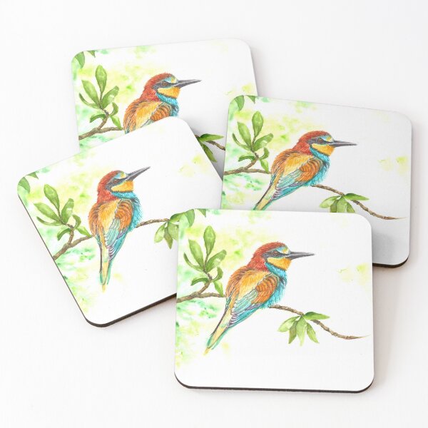 Item preview, Watercolor Bee-eater – Bird Art Illustration designed and sold by BelliCreativi.