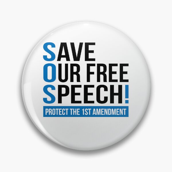 Item preview, SOS SAVE OUR free SPEECH designed and sold by jitterfly.