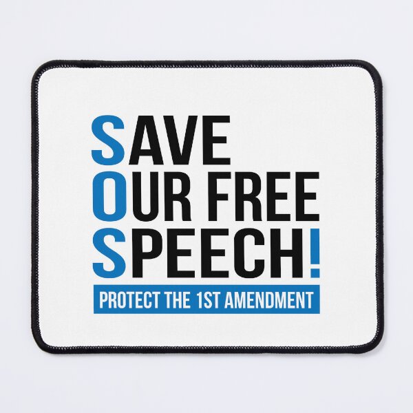 Item preview, SOS SAVE OUR free SPEECH designed and sold by jitterfly.