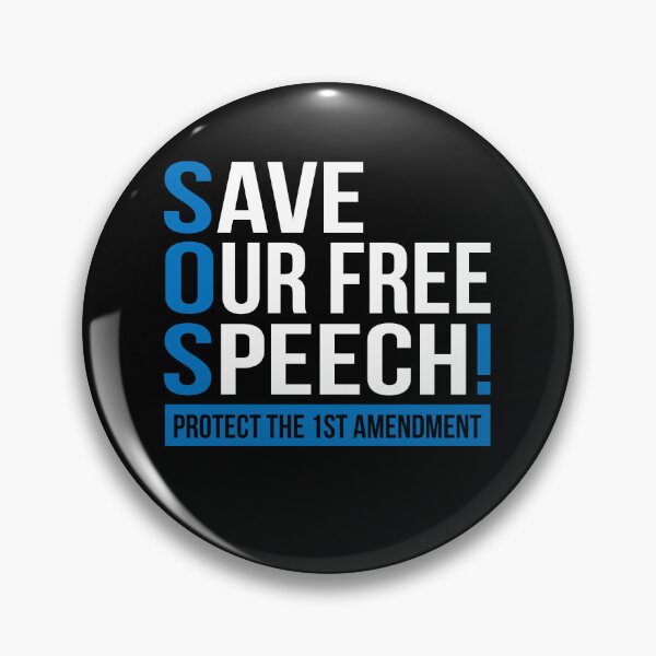 Item preview, SOS SAVE OUR free SPEECH designed and sold by jitterfly.