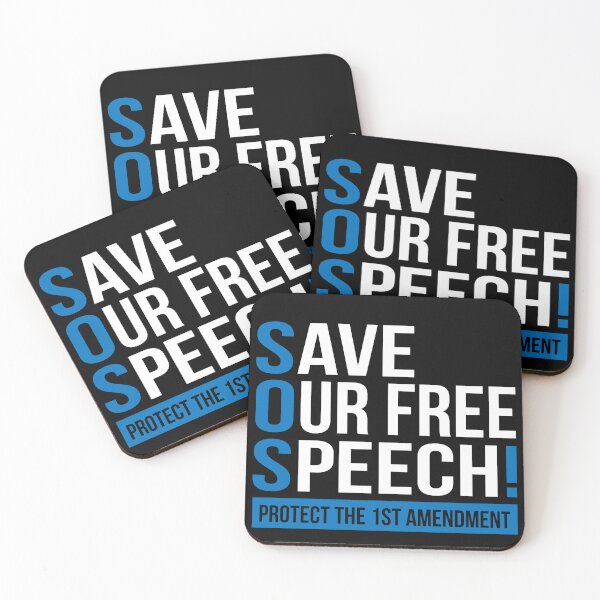 Item preview, SOS SAVE OUR free SPEECH designed and sold by jitterfly.