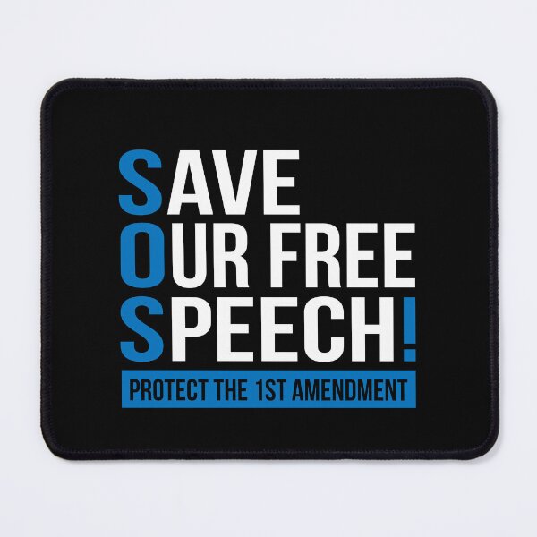 Item preview, SOS SAVE OUR free SPEECH designed and sold by jitterfly.
