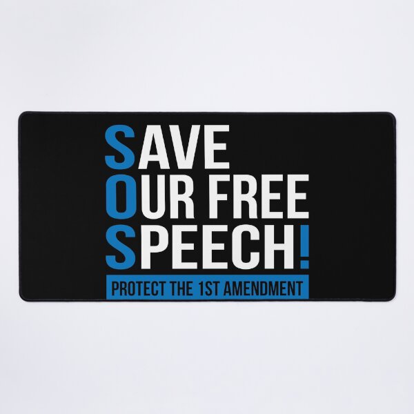 Item preview, SOS SAVE OUR free SPEECH designed and sold by jitterfly.