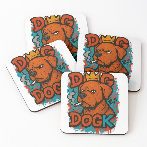 Item preview, Graffiti Dog with Crown – Smoking Street Art Canine Design designed and sold by Pet Lovers Market.