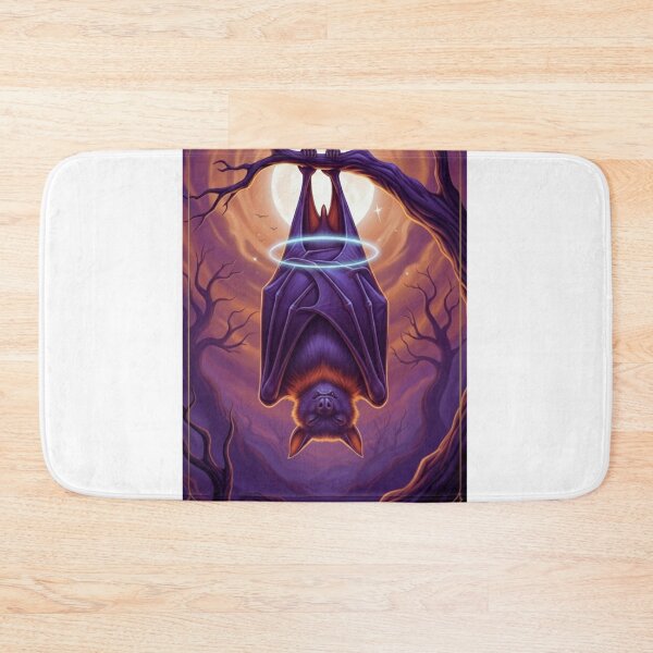 Item preview, Halloween Tarot: The Hanged Man - Bat's Perspective & Sacrificial Wisdom designed and sold by NewGenWitchcraft.