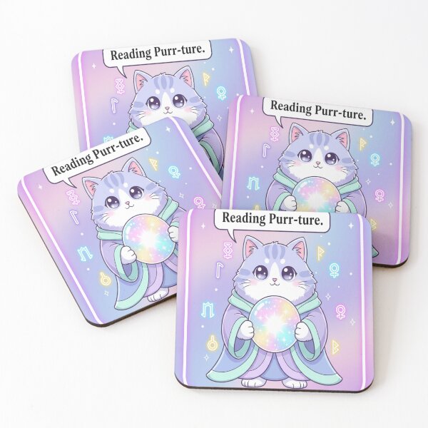 Item preview, Ritual Cat Crystal Ball Mystic Witchy Cat Fortune Teller Design designed and sold by Neko-Doodle-co.
