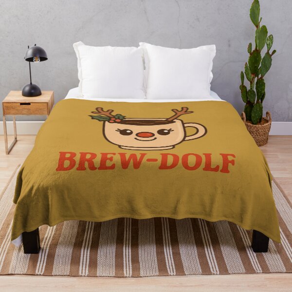 Item preview, Brew-dolf – Funny Christmas Coffee Pun designed and sold by BloomKind.