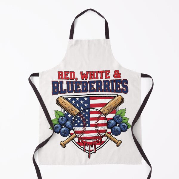 Item preview, Red White and Blueberries Funny Baseball Patriotic Design designed and sold by ArtDesignTp.