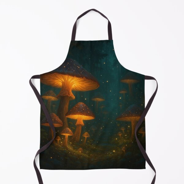 Item preview, Enchanted Mushroom Forest – Glowing Night designed and sold by Artistica1234.