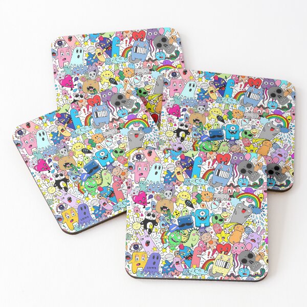 Item preview, Whimsical Quirky Character Collage designed and sold by darkskinbender.