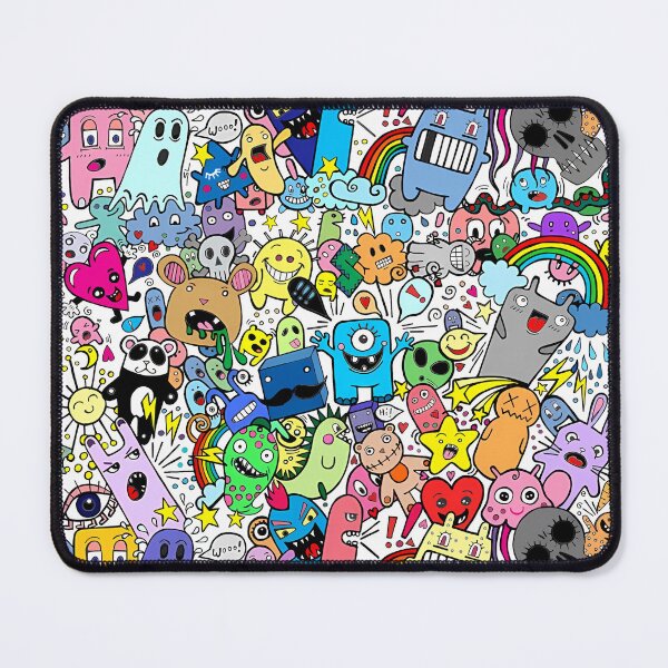 Item preview, Whimsical Quirky Character Collage designed and sold by darkskinbender.