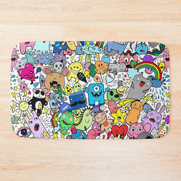 Item preview, Whimsical Quirky Character Collage designed and sold by darkskinbender.