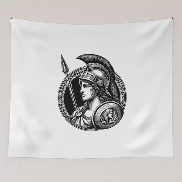 Item preview, Athena, Goddess of Wisdom and War - A Classical Portrait designed and sold by NTGUILTY.