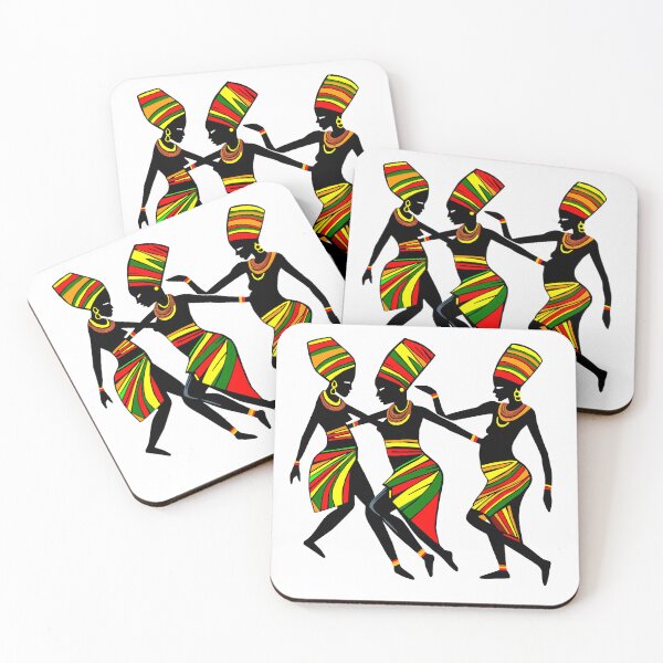 Item preview, Abstract African Dance Art, Traditional Dancers designed and sold by AfroArtistryVibes.