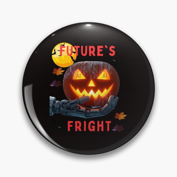 Artikelvorschau, Future's Fright T-shirt with an AI and Cyberpunk Theme for Halloween entworfen und verkauft von MojNetSerwis WWK.
