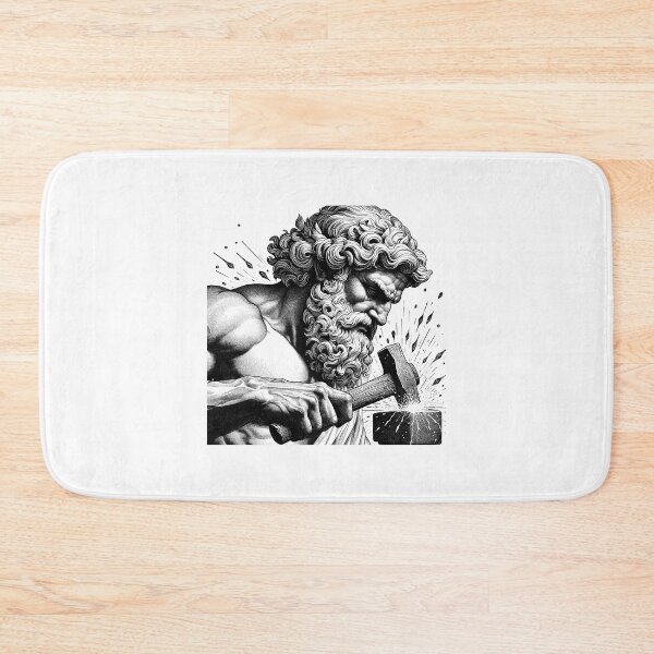 Item preview, Hephaestus, God of the Forge - A Classical Blacksmith Portrait designed and sold by NTGUILTY.