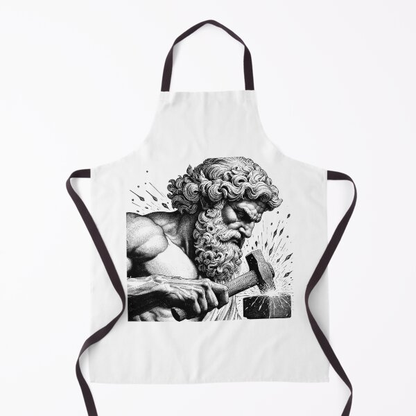 Item preview, Hephaestus, God of the Forge - A Classical Blacksmith Portrait designed and sold by NTGUILTY.