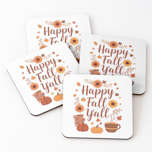 Item preview, Happy Fall Y’all Autumn Pumpkins Coffee Cozy Design designed and sold by ArtDesignTp.