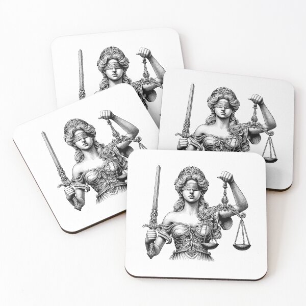 Item preview, Lady Justice, Goddess of Law and Fairness - A Vintage Portrait designed and sold by NTGUILTY.