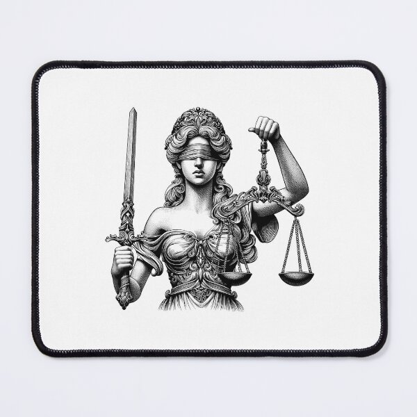 Item preview, Lady Justice, Goddess of Law and Fairness - A Vintage Portrait designed and sold by NTGUILTY.
