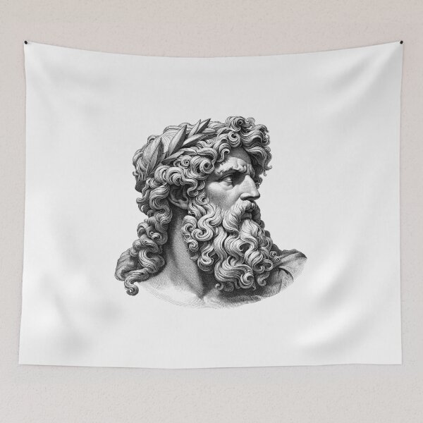 Item preview, Zeus, King of the Gods - A Classical Bust designed and sold by NTGUILTY.