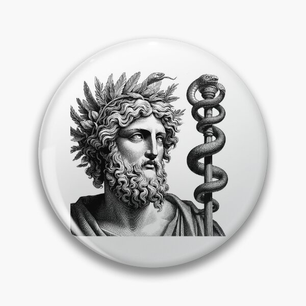 Item preview, Asclepius, God of Medicine & Healing - A Classical Portrait designed and sold by NTGUILTY.