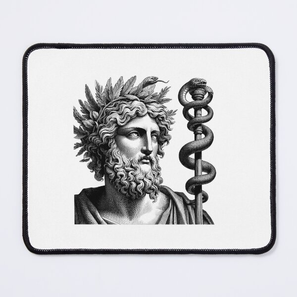 Item preview, Asclepius, God of Medicine & Healing - A Classical Portrait designed and sold by NTGUILTY.