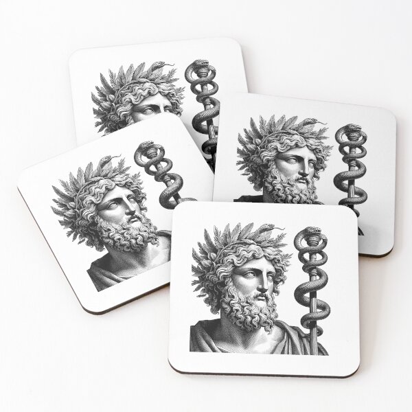 Item preview, Asclepius, God of Medicine & Healing - A Classical Portrait designed and sold by NTGUILTY.