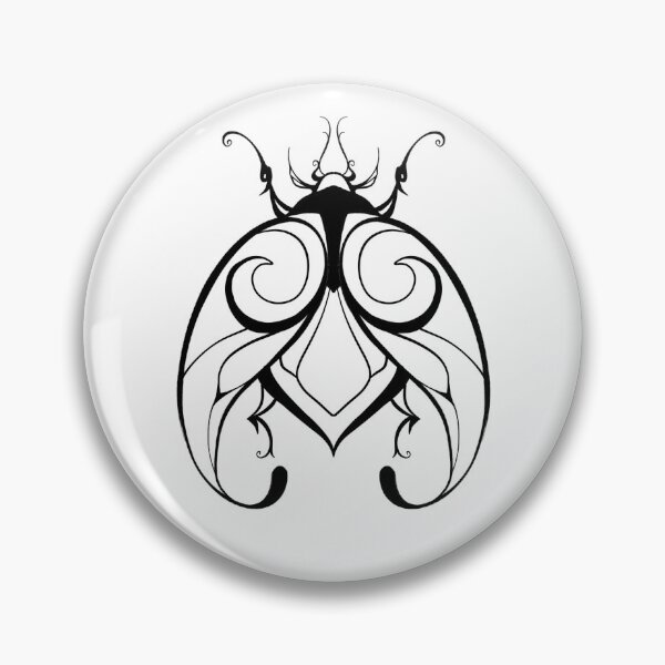 Item preview, Golden Metallic Scarab Beetle Illustration: Steampunk Fantasy Insect Art designed and sold by Vikiink.