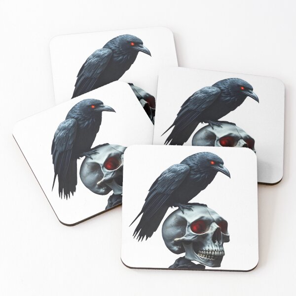 Item preview, Dark Raven Gothic Skull designed and sold by GuruArtGallery.