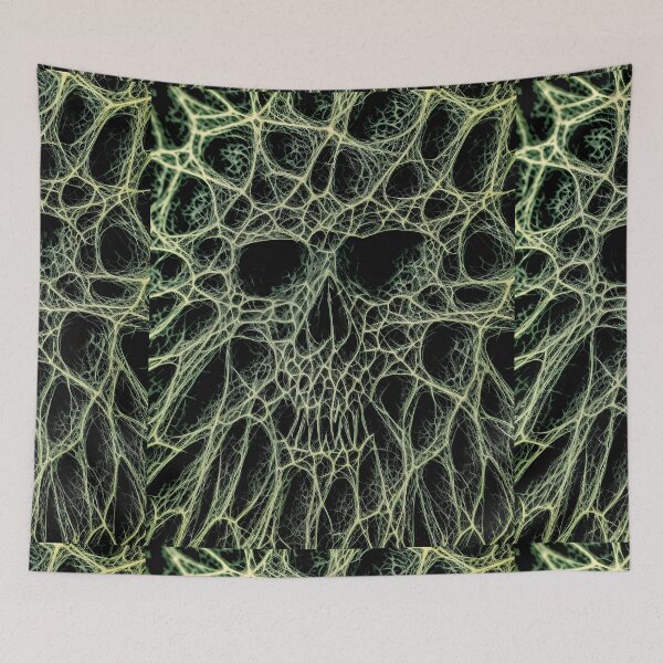Item preview, Tangled web skull designed and sold by Glenbobagins.