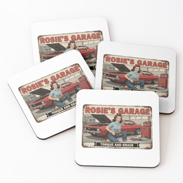 Item preview, Rosie's Garage - Torque and Grace - Mecánica Pin-Up designed and sold by RedDelaney.