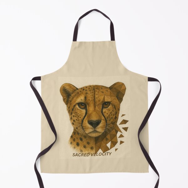 Item preview, Sacred Stillness – Geometric Cheetah Art designed and sold by GeoWild Designs.