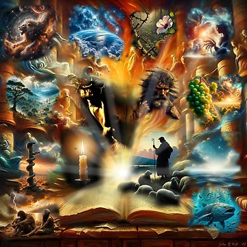 Artwork thumbnail, Scriptures Explained by Digital Imaginings