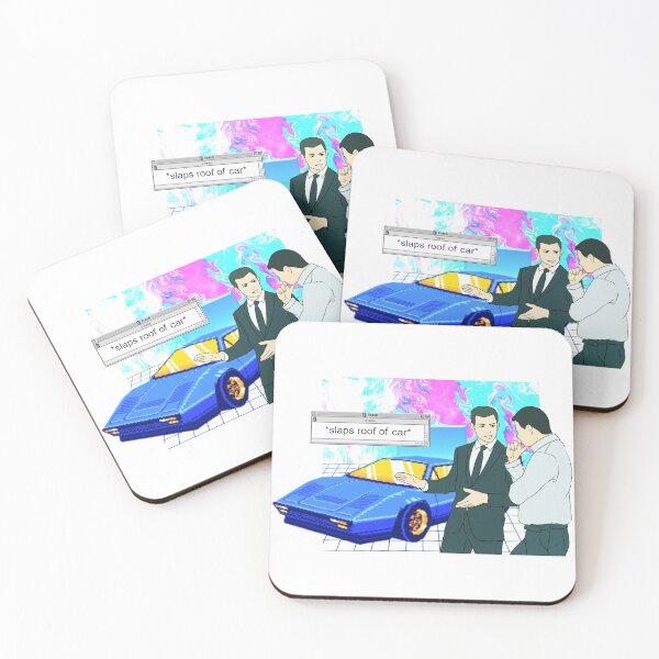 Item preview, Slaps Roof Of Car -  Car Salesman Meme Dank Meme Vaporwave Cyberpunk designed and sold by mik kan.