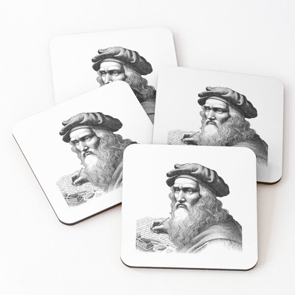 Item preview, Leonardo da Vinci, The Renaissance Genius - A Vintage Portrait designed and sold by NTGUILTY.