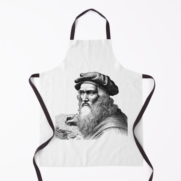 Item preview, Leonardo da Vinci, The Renaissance Genius - A Vintage Portrait designed and sold by NTGUILTY.