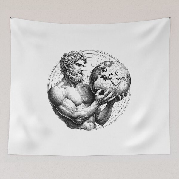Item preview, Atlas, The Titan of Strength - A Classical Portrait designed and sold by NTGUILTY.