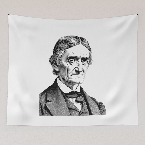 Item preview, Ralph Waldo Emerson, The Father of Transcendentalism - A Vintage Portrait designed and sold by NTGUILTY.