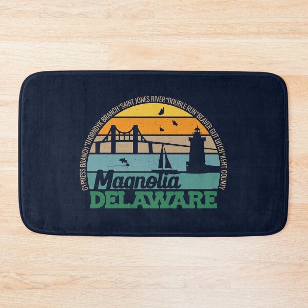 Item preview, Magnolia Delaware Retro Sunset Local Pride Logo  designed and sold by CRHPOD20.